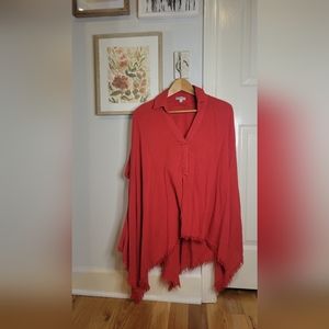 Red Tunic size L cotton